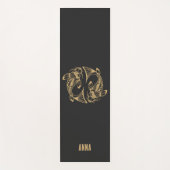 日本パーソナライズされたコイ魚ジャパン愛好家 ヨガマット (正面)