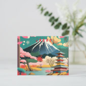 日本パーソナライズされた シーズンポストカード (スタンド正面)