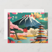 日本パーソナライズされた シーズンポストカード (正面/裏面)