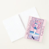 日本ピンクのアニメ女子校英学校 ノートブック (内部)