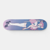 日本ピンクアニメ女子校生アールヌーボー スケートボード (横)