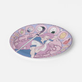 日本ピンクアニメ女子校生アールヌーボー ペーパープレート (アングル)