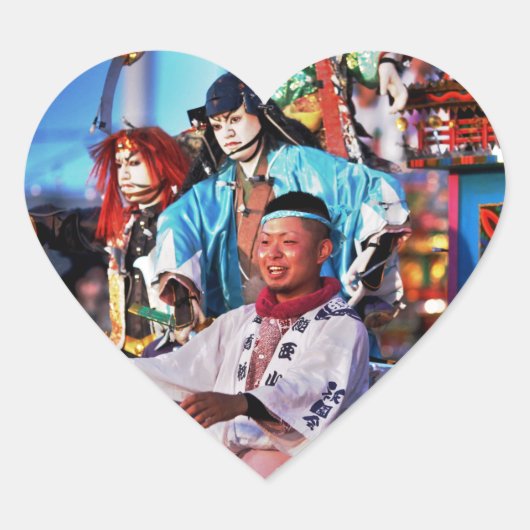 日本フェスティバルの伝統 ハートシール (正面)