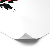 日本フラッグゲカルテヌンリス ポスター (角)