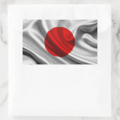 日本フラッグ織物 長方形シール (バッグ)