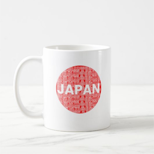 日本プリントマグ コーヒーマグカップ (左)