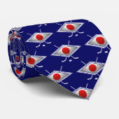 日本ホッケー国旗のロゴタイ ネクタイ (ロール)