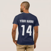 日本ホッケーTシャツ(名前・ナンバー付き) Tシャツ (裏面フル)