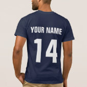 日本ホッケーTシャツ(名前・ナンバー付き) Tシャツ (裏面)