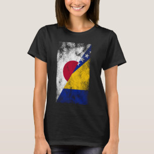 日本ボスニア・ヘルツェゴビナ国旗日本の- Bosn Tシャツ