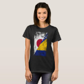 日本ボスニア・ヘルツェゴビナ国旗日本の- Bosn Tシャツ (正面フル)