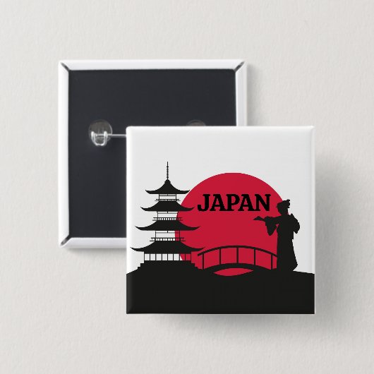 日本ボタン 缶バッジ (正面&裏面)