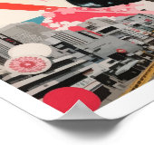 日本ポップ・アートの芸術旅行イラストレーション ポスター (角)