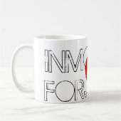 "日本マグのための動きで" (資金上昇) コーヒーマグカップ (左)