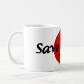 日本マグを救って下さい コーヒーマグカップ (左)