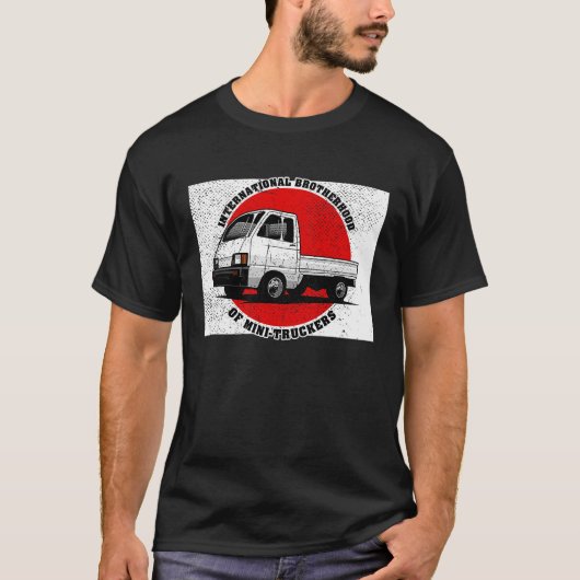 日本ミニトラックけい車4wdオフロードパパトラックミー tシャツ (正面)