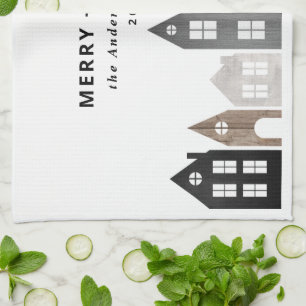 日本モダンクリスマス北欧の家スタイリッシュ家 キッチンタオル