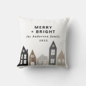 日本モダンクリスマス北欧スタイリッシュ住宅 クッション (正面)