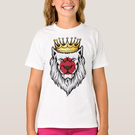 日本ライオンキング国旗 Tシャツ (正面)