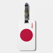 日本ラゲッジタグ愛国旗日本の旗 ラゲッジタグ (裏面縦)