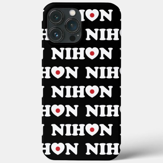 日本ラブハートフラッグケースメイトiPhoneケース Case-Mate iPhoneケース (裏面)