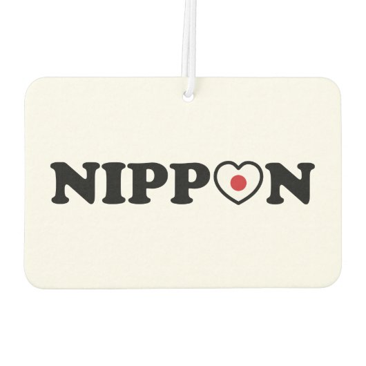 日本ラブハート国旗 カーエアーフレッシュナー (裏面)