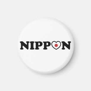 日本ラブハート国旗 マグネット