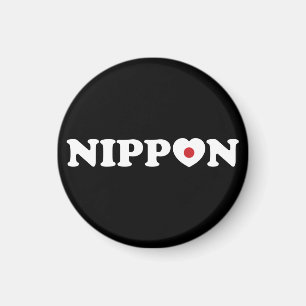 日本ラブハート国旗 マグネット