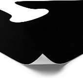 日本ラブハート旗のポスター ポスター (角)