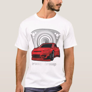 日本ロータリーマズダRX7ブラップ Tシャツ