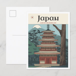 日本ヴィンテージイラストレーション旅行 ポストカード