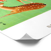 日本ヴィンテージ旅行のポスター復元 ポスター (角)