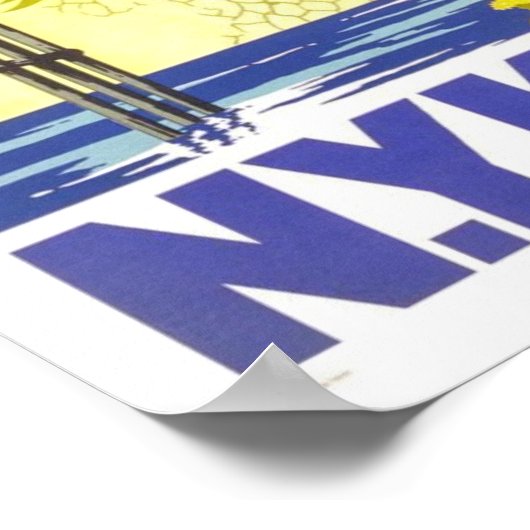 日本ヴィンテージ旅行を訪れる ポスター (角)