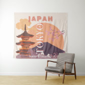 日本ヴィンテージ旅行アート タペストリー (インサイチュ(横))