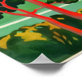 日本ヴィンテージ旅行ポスター ポスター (角)