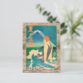 日本ヴィンテージ旅行ポスター ポストカード (スタンド正面)