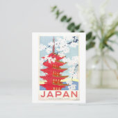 日本ヴィンテージ旅行ポスター ポストカード (スタンド正面)