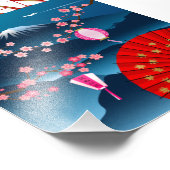 日本ヴィンテージ旅行ポスターl山富士 フォトプリント            (角)