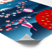 日本ヴィンテージ旅行ポスターl山富士 ポスター (角)