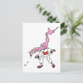 日本ヴィンテージ旅行記念キャラチャーアート ポストカード (スタンド正面)