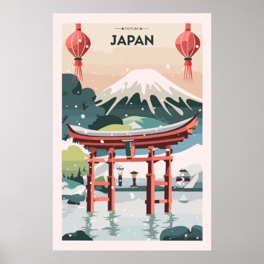 日本ヴィンテージ旅行 ポスター (正面)