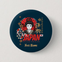 日本ヴィンテージ芸者フラッグコイと蓮の花