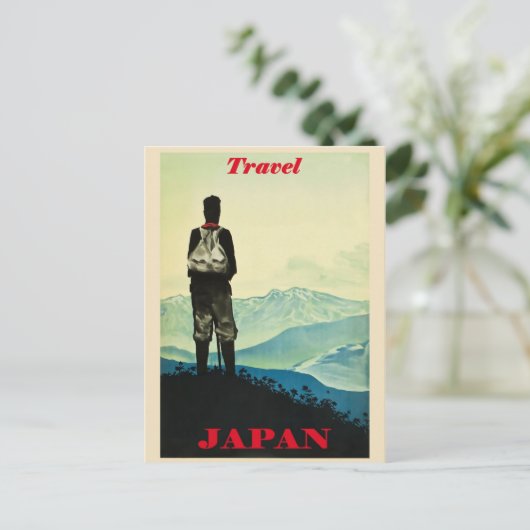 日本ヴィン日本のテージ旅行ポスター ポストカード (スタンド正面)