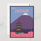 日本ヴィン日本のテージ旅行ポスター ポストカード (正面/裏面)