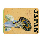 日本ヴィン日本のテージ旅行ポスター マグネット (横)