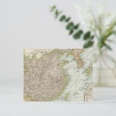 日本中国の地図 ポストカード (スタンド正面)