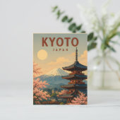 日本京都古寺伝統旅行 ⛩️ ポストカード (スタンド正面)