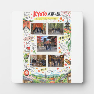 日本京都旅行5枚フォトコラージュトラベルZine フォトプラーク