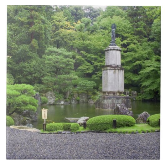 日本京都遺跡石庭 タイル (正面)