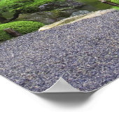 日本京都遺跡石庭 ポスター (角)